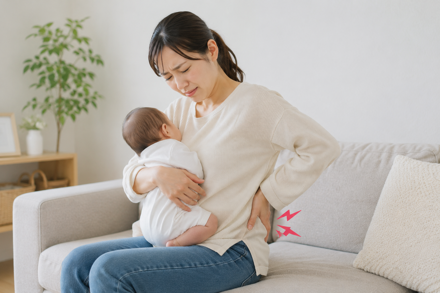 産後の骨盤ケアのイメージ